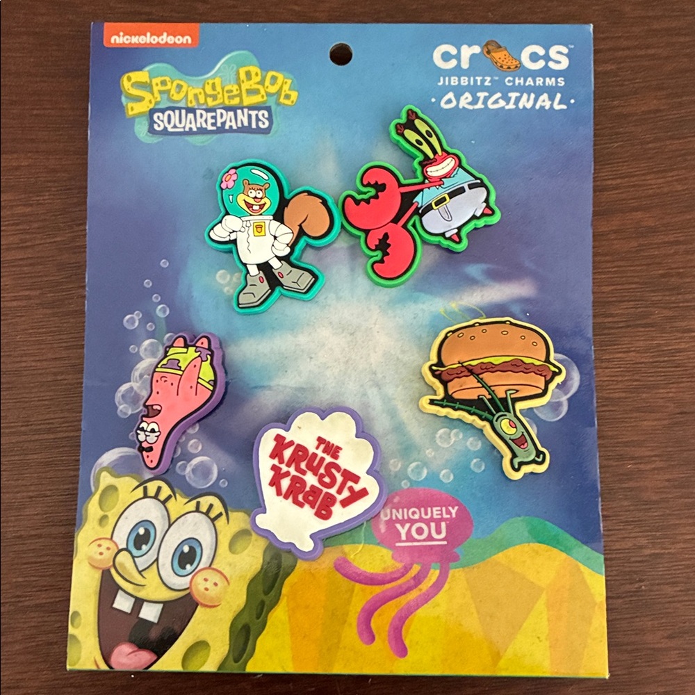 CROCS SpongeBob SquarePants Jibbitz Charms Set